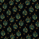 Sweatshirt Stoff Holly Weihnachtskugeln